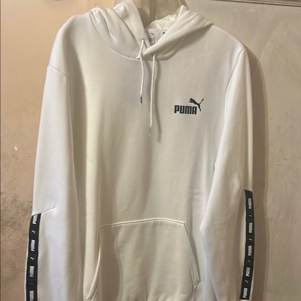 Puma Men's White Hoodie